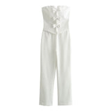 Gwmlk Spring Bow Strapless Jumpsuit 2828536