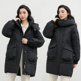 Sense Super Good-Looking Down Cotton Clothes Women 2024 New Winter Long Plus Thick Cotton-Padded Coat Super Thick Coat