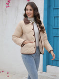 Gwmlk Station New Cotton-Padded Clothes Ins Cotton-Padded Light Cotton-Padded Jacket 2024 Spring And Autumn Fashionable Ladies' Small Fragrant Style Jacket