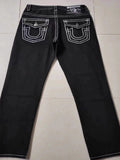 Gwmlk High Street Tide Brand Jeans White Thick Line Giant Buddha Religion Straight Tube