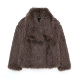 Gwmlk New Artificial Fur Effect Short Fashion Coat 4360240