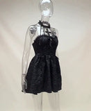 Gwmlk Halloween Dress A New Winter Style Dress With A Cross Neck And A Dark Waist