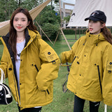 Warm Outdoor Assault Jacket And Cotton Coat Female 2024 New Autumn And Winter Cotton-Padded Jacket Couples Work Clothes Cotton-Padded Clothes