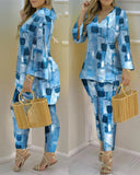 Gwmlk Independent Station New Spring / Summer 2024 Print Fashion 2-Piece Set