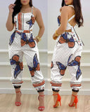 Gwmlk Independent Station 2024 New Printed Strap Jumpsuit In Stock