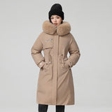 Inner Bile Pie To Overcome The Female 2024 New Winter Plus Velvet And Thick Warm Cotton-Padded Jacket Coat In The Long Cotton Clothes