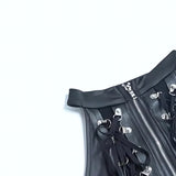 Gwmlk Summer New Sexy Hollowed-Out Navel Blouse Dark Style Personality Beer Buckle Strapped Vest Women's Dress