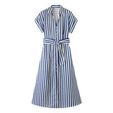 Gwmlk New Striped Blended Shirt Dress 2157058