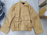 Gwmlk New Women's Pocket Decoration Short Jacket Bead Piece Jacket 7925993