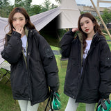 Warm Outdoor Assault Jacket And Cotton Coat Female 2024 New Autumn And Winter Cotton-Padded Jacket Couples Work Clothes Cotton-Padded Clothes