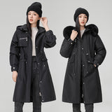 Inner Bile Pie To Overcome The Female 2024 New Winter Plus Velvet And Thick Warm Cotton-Padded Jacket Coat In The Long Cotton Clothes