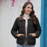 Gwmlk Station New Cotton-Padded Clothes Ins Cotton-Padded Light Cotton-Padded Jacket 2024 Spring And Autumn Fashionable Ladies' Small Fragrant Style Jacket