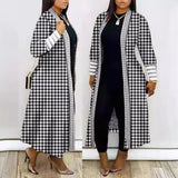 Gwmlk Independent Station Fashion Printing Long-Sleeved Spliced Coat Women's Wear Spot