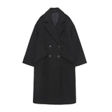 Gwmlk And Winter New Double-Breasted Loose Coat Coat