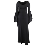 Gwmlk Autumn New Fashion Temperament Slim Dress Adams Bat Sleeve Fishtail Dress