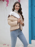 Gwmlk Station New Cotton-Padded Clothes Ins Cotton-Padded Light Cotton-Padded Jacket 2024 Spring And Autumn Fashionable Ladies' Small Fragrant Style Jacket