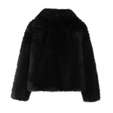 Gwmlk New Artificial Fur Effect Short Style Fashion Coat 4360240