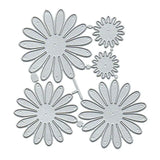 Gwmlk 2024 New Die Cuts 5Pcs Flowers Cutting Dies for Scrapbooking Embossing DIY Manual Photo Album Decor Knife Mold Models