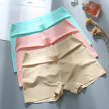 Gwmlk Short Pants Plus Size High Waist Safety Elastic Shorts Under Skirt with Pockets Female Push Up Thin Lace Safety Shorts