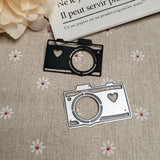 Gwmlk Camera Metal Cutting Dies for Scrapbooking DIY Manual Album Production Tool Camera Die Cuts 2024 New