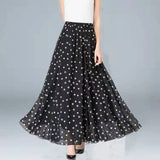 Gwmlk Floral Maxi Summer Skirt Women Long High Waist Holiday Dance Skirt Elegant Beach Boho Hot Sale Lady Vintage Girl Fairy