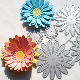 Gwmlk 2024 New Die Cuts 5Pcs Flowers Cutting Dies for Scrapbooking Embossing DIY Manual Photo Album Decor Knife Mold Models