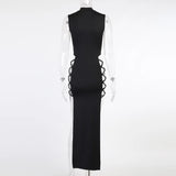 Gwmlk Black Sleeveless Bandage Sexy Dress for Women Club Party Backless Tank Dresses Skinny Fashion Summer 2024 §á§ݧѧä§î§Ö §ا֧ߧã§ܧà§Ö