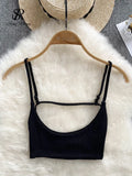 Gwmlk Summer Backless Sexy Camisole Women Strap Slim Beach Top 2024 Sleeveless Streetwear Korean Strap Sensual Tank Top