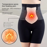 Gwmlk High Waist Thermal Panties For Women Flat Belly Shaping Panties Seamless Boxer Safety Shorts Period Menstrual Underwear Lady