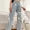 Gwmlk Women's Jeans High Waist Square Diamonds White Feathers Straight Wide Leg Denim Trousers 2024 Summer New Fashion 29L2977