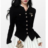 Gwmlk Vintage Two Piece Set Women Japanese Short Blazer Coat+mini Skirt Suit Female Casual Korean Fashion Sexy Kawaii 2024