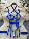 Gwmlk Women Transparent Sexy Playsuits Fashion Hollow Out Erotic lingerie Rompers 2024 Mesh Shapewear Sensual Bodysuits