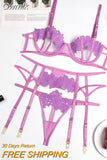 Gwmlk Lingerie Exotic Costumes Hollow Out Transparent Erotic Sets Sensual Porn Lace Underwear Intimate Sexy Bra And Panty Set