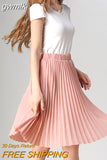 gwmlk Women Chiffon Pleated Skirt Vintage High Waist Tutu Skirts Womens Saia Midi Rokken 2016 Summer Style Jupe Femme Skirt