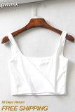 gwmlk Sale 2023 Summer Women Sexy Sleeveless Tops Fashion Short Square Collar Tank Tops 4 Colors