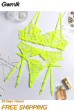 Gwmlk Sexy Lingerie Exotic Costumes Lace Transparent Underwear Women Sensual Lingerie Woman Porn Erotic Lingerie 3 Pieces