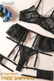 Gwmlk Erotic Lingerie Porn Underwear Uncensored Transparent Bra Briefs 5-Piece Fancy Lace Delicate Fine Intimate Luxury Sets