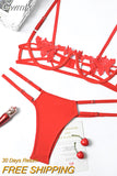 Gwmlk Sexy Lingerie Women's Underwear Set See Through Brassiere Lingerie Set Sexy Lace Underwear Bra and Panty Set Wholesale