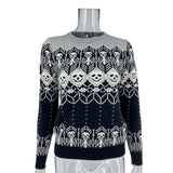 Gwmlk Gothic Skeleton Pattern Sweaters Teachwear Women's Clothes Warm Steetwear Girls Knit Pullover Y2k Tops Dark Academia