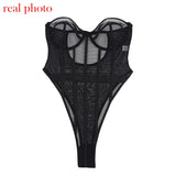 Gwmlk Bodysuit Women Lace Strapless Bodies For Women Female Bodys Overalls For Women Slim Bodycon Body Suit Dropshipping