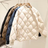 Gwmlk Fashion Outwear Casual Jackets Solid Tops All-Match Simple Stylish Warm Women Coat Loose Thicken