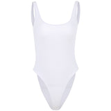 gwmlk Strappy Bodysuit Sexy Backless Ribbed Bodysuit Romper string femme sexy Sleeveless Tank Top gloved bodysuit Body Female