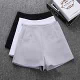 gwmlk New Summer hot Fashion New Women Shorts Skirts High Waist Casual Suit Shorts Black White Women Short Pants Ladies Shorts