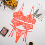 Gwmlk Sexy Lingerie Exotic Costumes Lace Transparent Underwear Women Sensual Lingerie Woman Porn Erotic Lingerie 3 Pieces