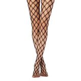 Gwmlk Women Stockings Fishnet Pantyhose Mesh Net Holes Transparent Tights Gothic Punk Girl Club Party Black Female