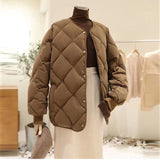 Gwmlk Fashion Outwear Casual Jackets Solid Tops All-Match Simple Stylish Warm Women Coat Loose Thicken