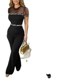 Gwmlk Piece Sling Sleeveless Women Summer Jumpsuit Solid Overalls High Waist Wide Leg Long Pants Rompers 2023 Office Lady