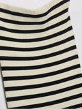 Gwmlk 2023 women summer straight knitted dress European and American style striped tube top slim dress 202305