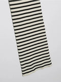 Gwmlk 2023 women summer straight knitted dress European and American style striped tube top slim dress 202305