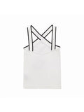 Gwmlk TRAF Women Sexy Summer Fashion Cropped Tank Tops Women Vintage Backless Thin Straps Female Camis Women